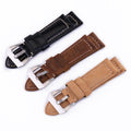 20mm 22mm 24mm 26mm Genuine Leather Watch Strap Men Women Retro Crazy Horse Cowhide Wrist Band Bracelet Watchband Accessories