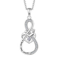 LULUFOCUS Custom Silver 925 Necklace Rose Gold Plated Necklace Friendship Necklace for Men Women