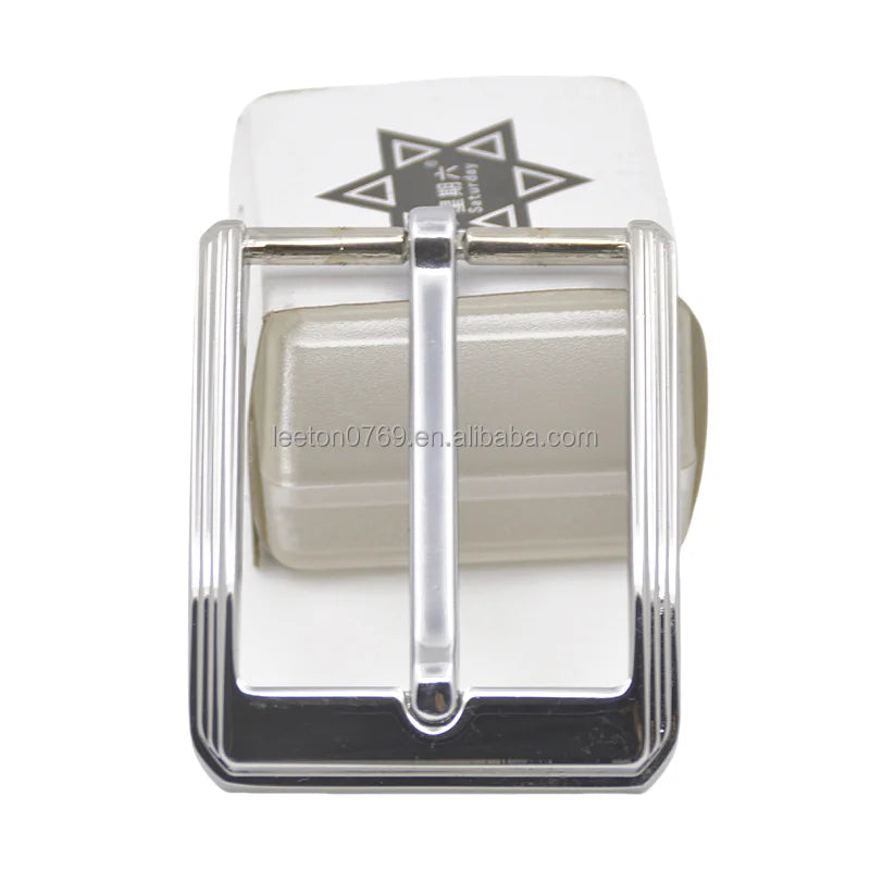 Stock Supply High Quality 32mm 1.25inch Genuine Leather Men Belt Pin Buckle