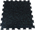 0.6'' Thick Modern Rubber Interlocking Tiles Gym Flooring 48.5cm X 48.5cm Heavy Duty Pro Safety Shock Absorbent Floor Tile