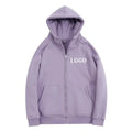 Custom Zip up Hoodies 400GSM Hoodies With Zipper Dtg Printing Zip Hoodies