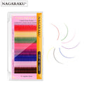 NAGARAKU Color Eyelash Extension Individual Mink Eyelashes Rainbow Color Lash Extension Private logo
