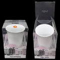 Ceramic Mug Cup Box Packaging Plastic PET PVC PP Custom clear Printing Cup Gift Box
