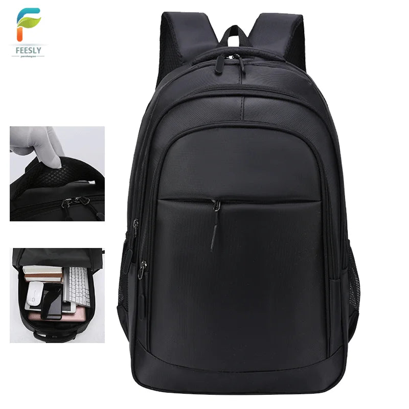 15 Inch Laptop Backpack Custom Logo Teenagers Durable Oxford Fabric Waterproof Bag USB Compartment Bag