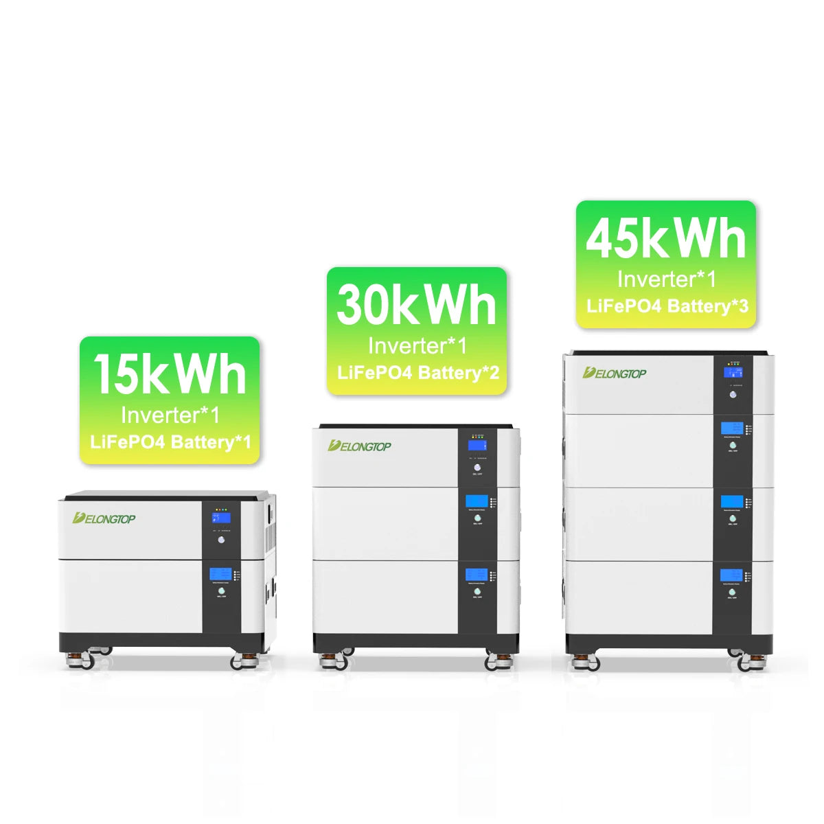 Stackable Energy Storage Lifepo4 Battery 48V 51.2V 280AH 15kwh 30kwh 40kwh 60kwh Inverter Battery Solar Power System
