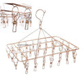 Outdoor Luxury Cleaning Travel 34 Pegs Stainless Steel 316 Sock Peg and Square Socks Hanger or Coat Hanger Clothing Socks Hanger