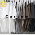 Fengway Custom 300gsm Cotton Blank T-Shirt Heavyweight Casual Solid Pattern Short Sleeve Tee Dyed Oversized Loose Fit