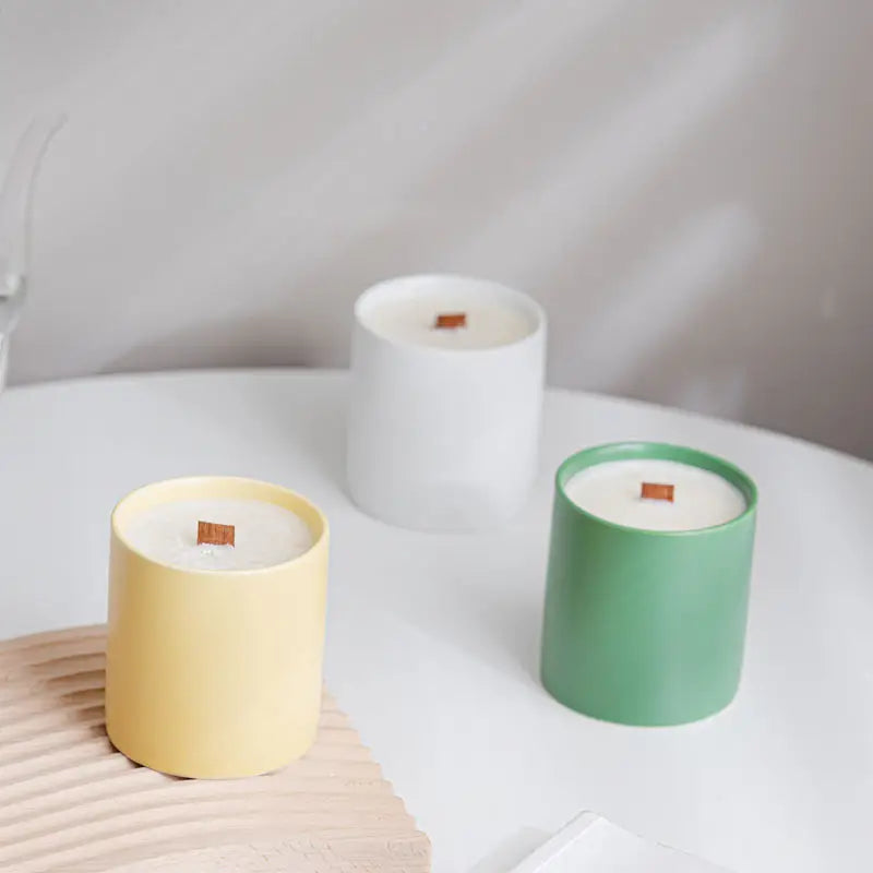 AIKUN Customized Natural Soy Wax Scented Candles for Home & Wedding Decorations for Ceramic Jar Container Holidays Easter Diwali