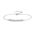 CZCITY 925 Sterling Silver Female Micro Pave Bracelet with AAA Zircon for Women Jewelry