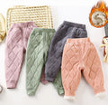 Pants Children Pink Purple Green Gray Wholesale Cheap Children's Clothes Warm Autumn Winter Kids Trousers Pants