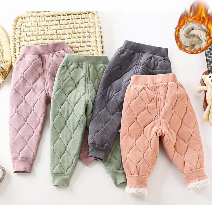 Pants Children Pink Purple Green Gray Wholesale Cheap Children's Clothes Warm Autumn Winter Kids Trousers Pants