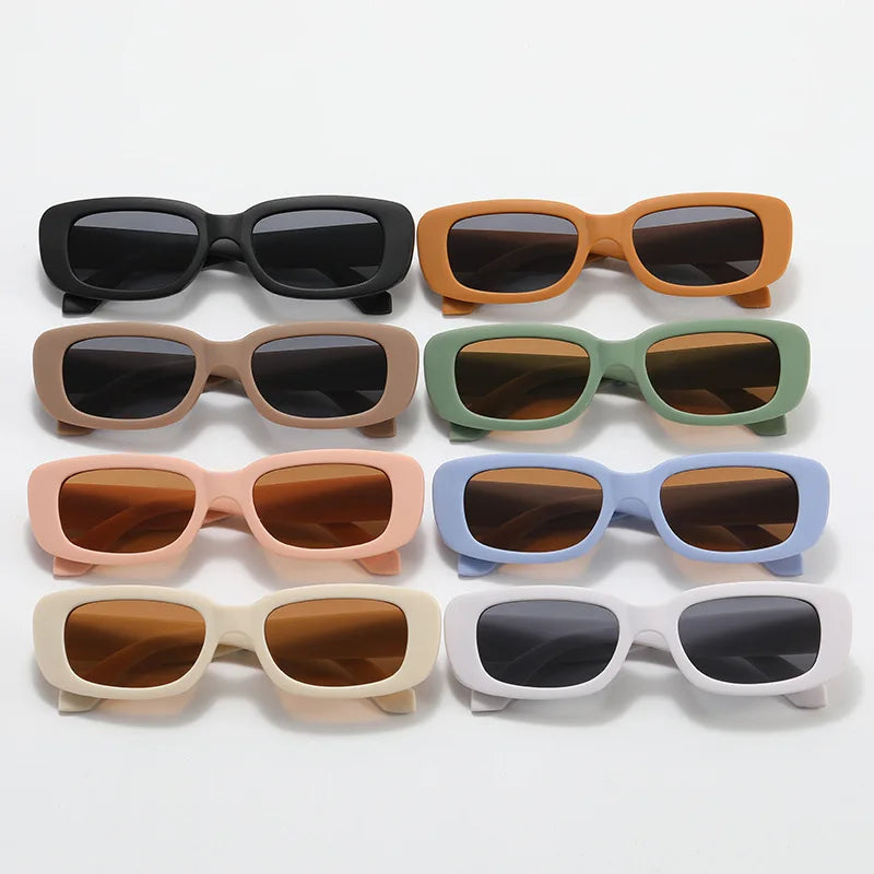 Fashion Cool Girls Boys Rectangle Small Frame Sunglasses UV400 Outdoor Shades Classic Vintage Retro Kids Sunglasses