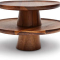 Cake Stands Acacia Wood Handmade Plate for Wedding