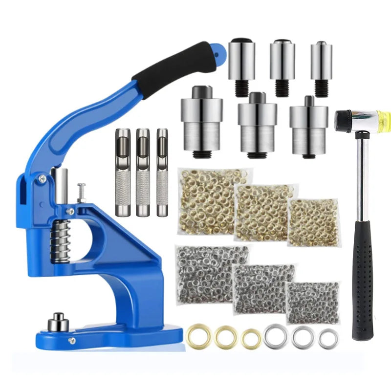 Small Manual Button Machine air Eye Button Set Leather Button Machine Suitable for Leather Buttoning and Clothing Buttoning