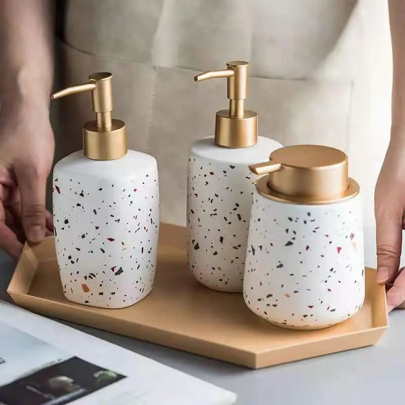 Wholesale New Design 3pc Ceramic Bathroom Accessory Set