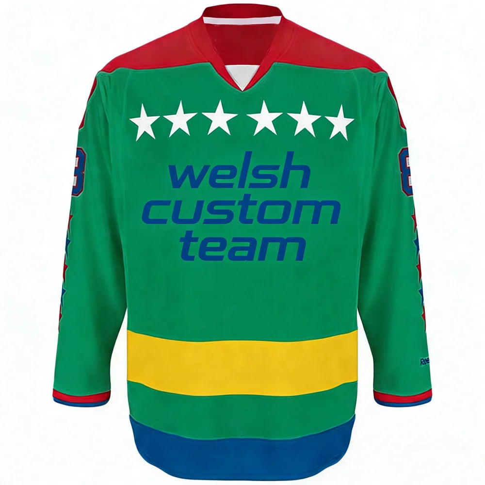 Customise Club Team Mens V Collar Mesh 100% Polyester 220g Ice Hockey Jersey Full Dry Sublimation OEM Front/Back Logo Factory