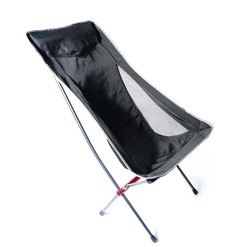 CHANODUG Portable Chair Outdoor Camping Fishing Chair Compact Backpacking Folding Chairs with Side Pockets for Hiking