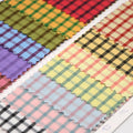 New Design Soft Yarn Dyed Organic 100% Cotton Fabric Check Plaid pink for Shirt Clothes