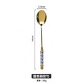 High-end European Retro 304 Stainless Steel Golden Dessert Coffee Spoon Small  Dessert Milk Tea Small Spoon