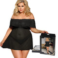 Free Paper Box Plus Size Women Clothing Lingerie-babydoll Wholesale