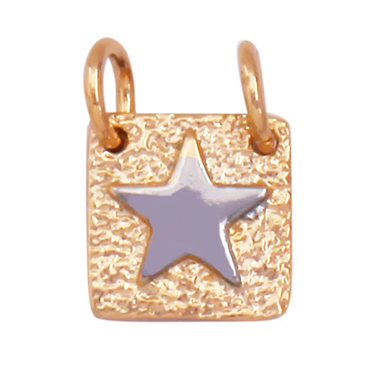 Fashion Girl Boy Eye Hand Star Love Heart Charm Geometry PendantHoly 18K Gold Plated Jewelry Necklace Accessories Supply K85