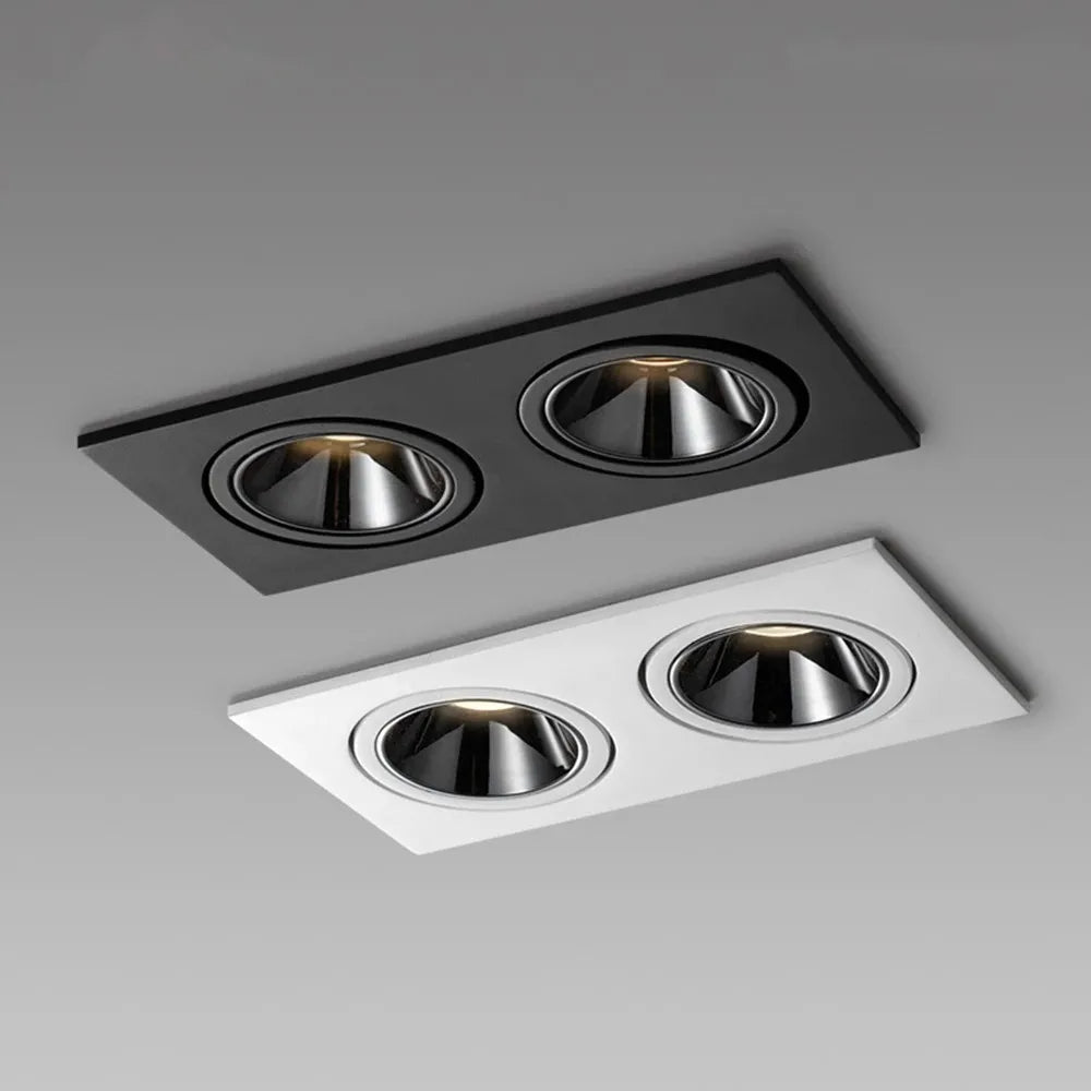 Jpungsun Good Quality Ceiling Recessed  Spotlights 7w 10w Square LED Adjustable Anti-glare Dimmable LED Downlight