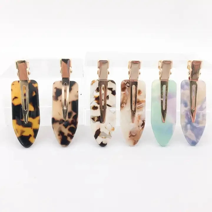 YHJ Hot Sale No Traces Cute Hair Clips Custom Hair Clips Wholesale Acetate Hair Clips for Women