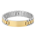 Tarnish Free Jewelry Pulsera Statement Gold Plated Wrist Link Bracelet Stainless Steel Watch Strap Band Chain Bracelet