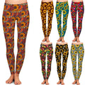 2022 Hot High Waisted Funky Womens Casual Breathable Printed Colorful Double Brushed Milk Silk Buttery Super Soft Leggings