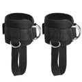 Adjustable Comfort Fit Self-adhesive Eco-Friendly Neoprene Reinforced Double D-Ring Premium Ankle Straps Cuffs for Cable