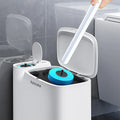 JOYBOS 14L Gallon Household Bathroom Slim Trash Bin with Toilet Brush Disposable Good Quality White Garbage Can Waste Can