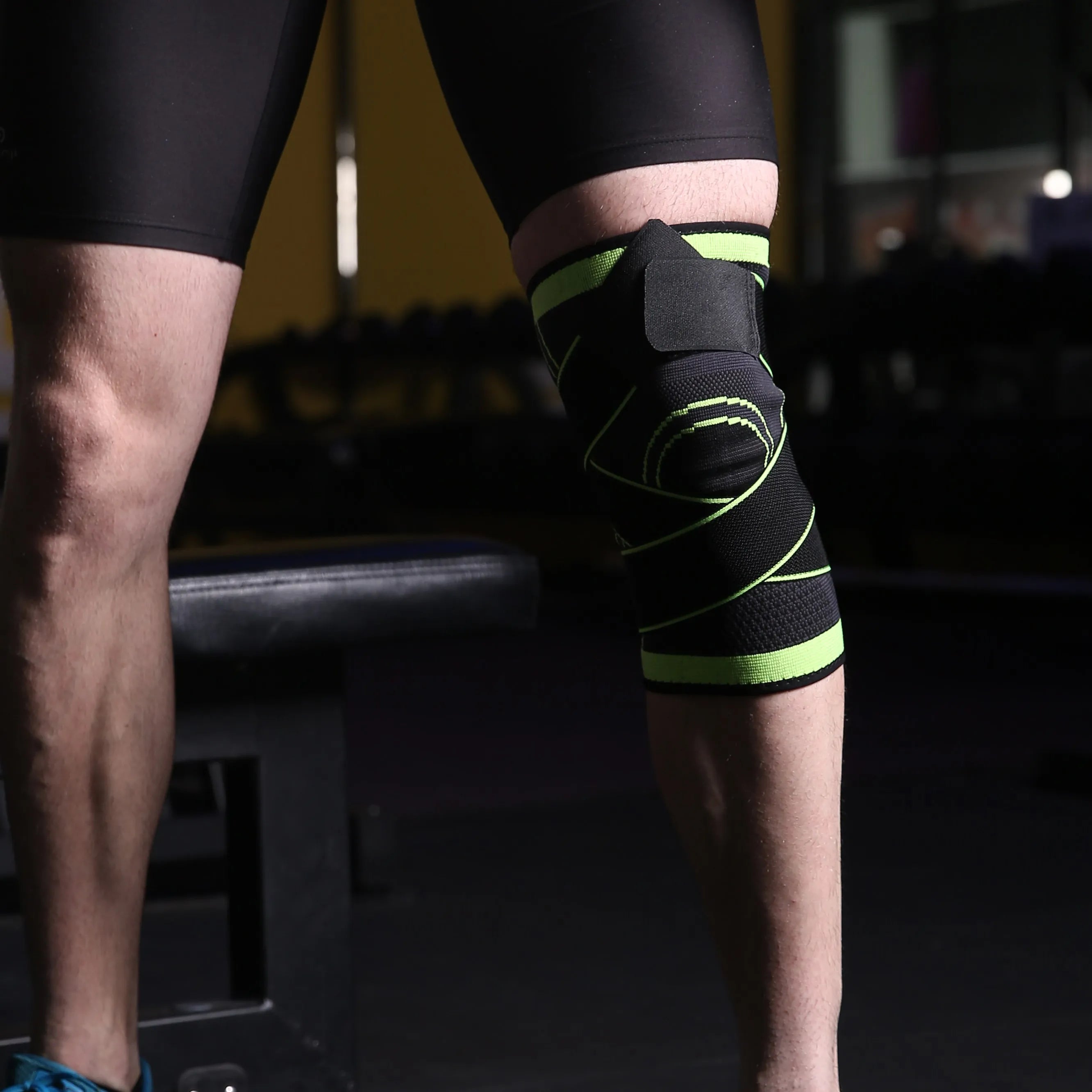 Hx015 Bases 2024 Adjustable Basketball Knee Support Brace High Quality Knee Pads for Protection