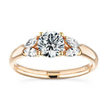 SGARIT Wholesale Jewelry 14K Rose Gold 1/2/3CT Lab Diamond Engagement Ring Solid Gold Ladies Diamond Cluster Ring