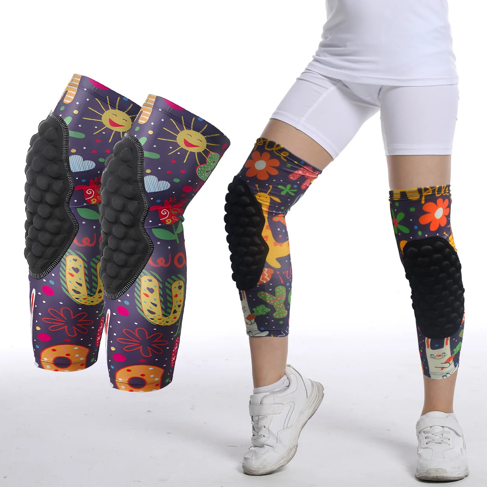Kids Leg Sleeves Youth Knee Pads Compression Knee Brace for Volleyball Basketball Baseball