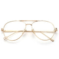 Ultralight Glasses Frame Men Big Size Double-Beam Pilot Prescription Eyeglasses Optical Oval Gafa