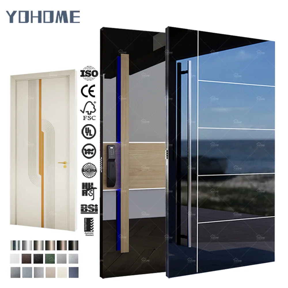 US Standard Custom Burglar Proof Villa Modern Steel Doors Design Stainless Steel Front Door 304 Stainless Steel Entry Door MegaBDM