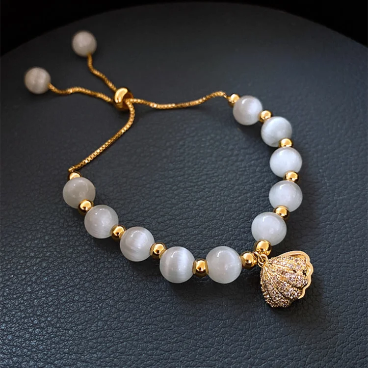 Ladies Bracelet Adjustable Pendants Charm Bracelet Fashion Elegant Beads Bangles Jade Crystal Women Bracelets Jewelry
