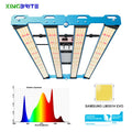 EU Stock  2026 KingBrite 320W Samsung LM301H EVO P55 LED Grow Light Bar for 3 X 3 ft or 2 X 4 ft Tent PPE(umol/s/W): 2.889