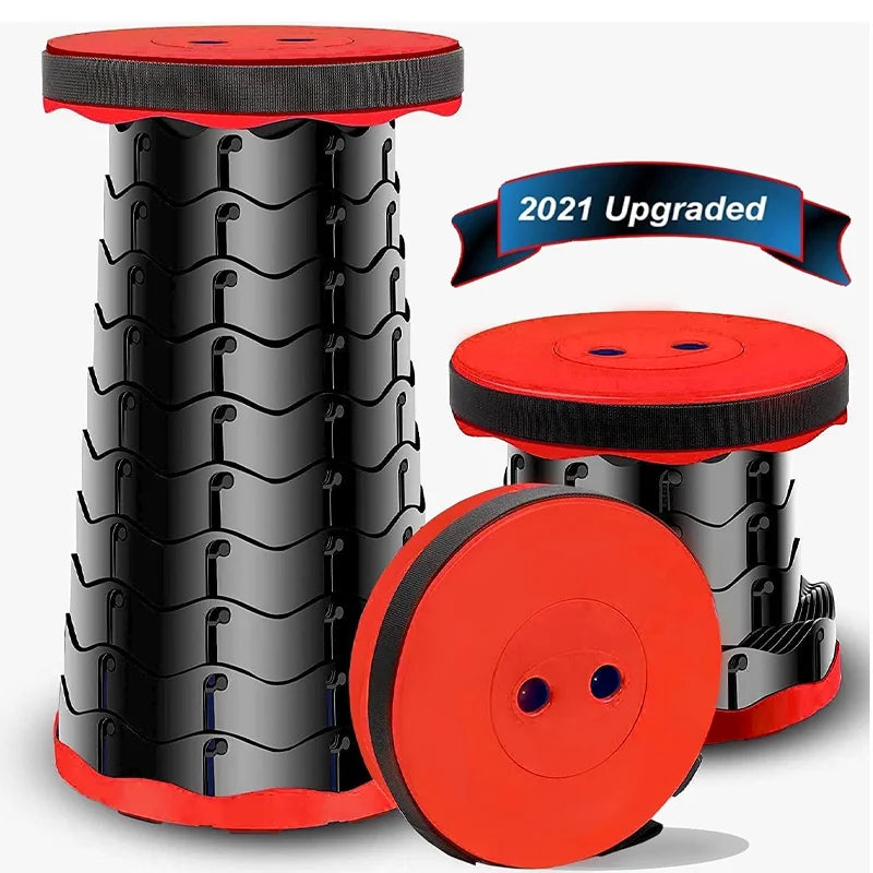 Collapsible Camping Stool Sturdy Portable Lightweight Plastic Stool Outdoor Travel Camping Fishing Portable Stool
