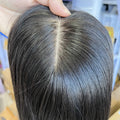 Cheaper Wholesale Price Natural Color Silk Top Base Virgin Human Hair Topper for Women Toupee Replacement System Hairpiece