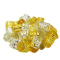1000Pcs 10mm Multi Coloured Gold Plated Zinc Alloy Hair Dreadlock Bead Adjustable Cuff Clip Hole Clip Hair Styling DIY Wedding