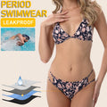 2 Pieces Period Bikini Sets Sanitary Beachwear Physiological Absorbent Leakproof Swimming Bathing Suit Menstrual Period Swimwear
