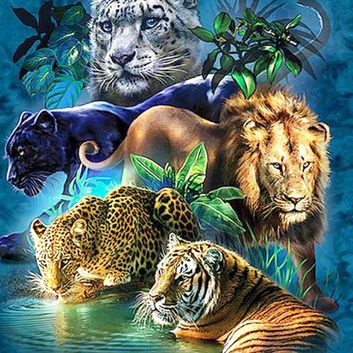 Chenistory  DZDP006  5D DIY Animal Diamond Art Diamond Painting Full Square Drill Embroidery Cross Stitch Home Decor Gift