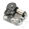 Custom 18-Note Musical Movement DIY Music Box with Extended Winding Shaft & Personalized Melody