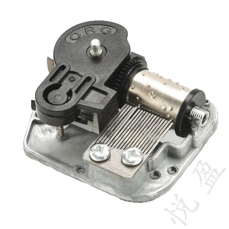 Custom 18-Note Musical Movement DIY Music Box with Extended Winding Shaft & Personalized Melody
