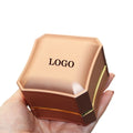 Hot Selling Classic Style Small Luxury Rectangle Ring Necklace Box LED Light Valentine's Day Gift Box Custom Logo