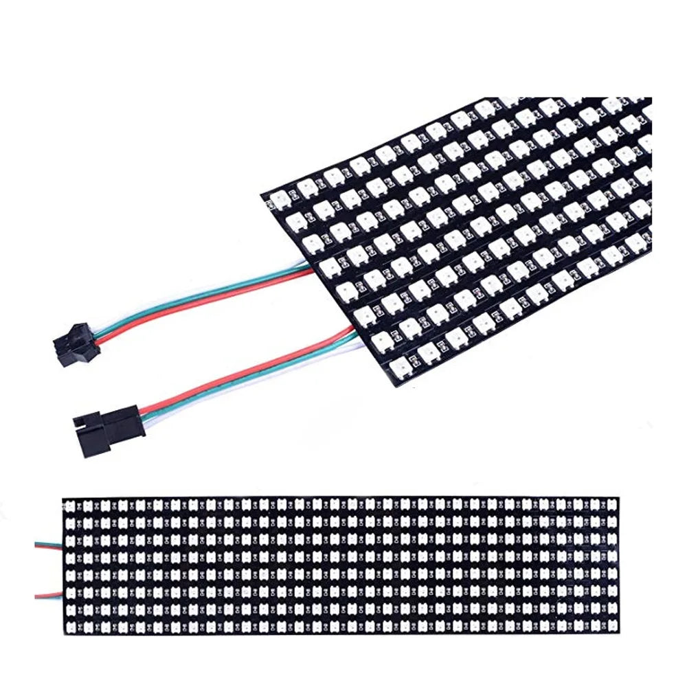 DC5V 8x32 256 LED Pixel WS2812B Digital Flexible LED Light Panel Individually Addressable Full Dream Color Module