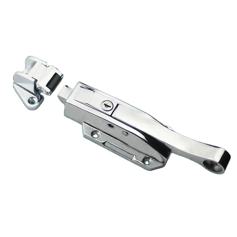 SK1-621 Adjustable Combined Walk-in Freezer Handle Latch Lock Polished Chrome Plated Finish Made Steel Alloy Zinc Box Carton