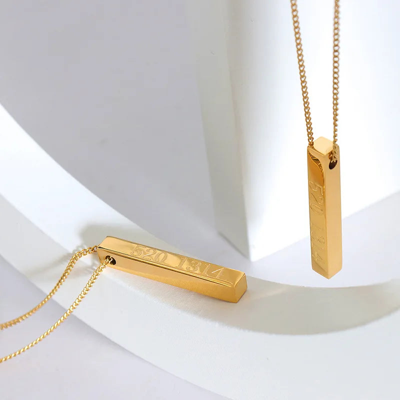 High Quality Women Couple Number Love Style Valentine Gift Pendant Necklace Love You Forever