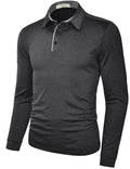 OEM Custom Design Wholesale Casual Men's Clothing Tops Clothing Supplier Men t Shirt  Full Sleeve Polo Tee Shirt New Design
